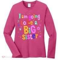 I Am Going To Be A Big Sister Women's Long Sleeve Shirt thumb 0