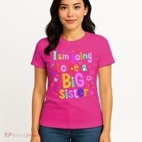 I Am Going To Be A Big Sister Women's T-Shirt thumb 4