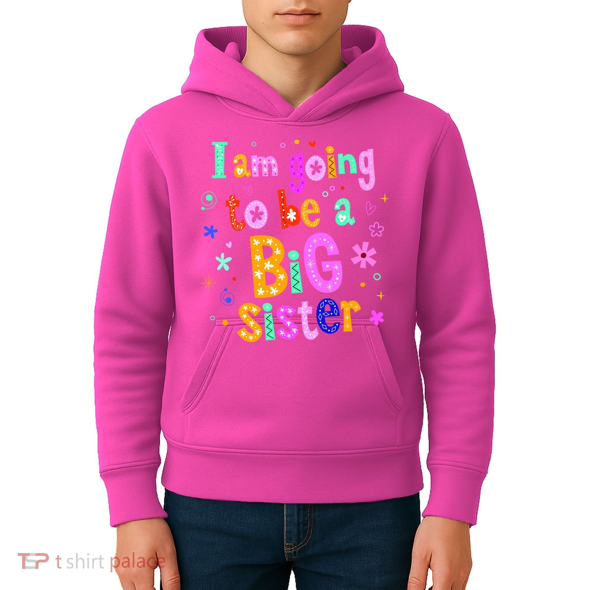 I Am Going To Be A Big Sister Kids Hoodie