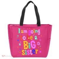 I Am Going To Be A Big Sister Tote Bag thumb 0