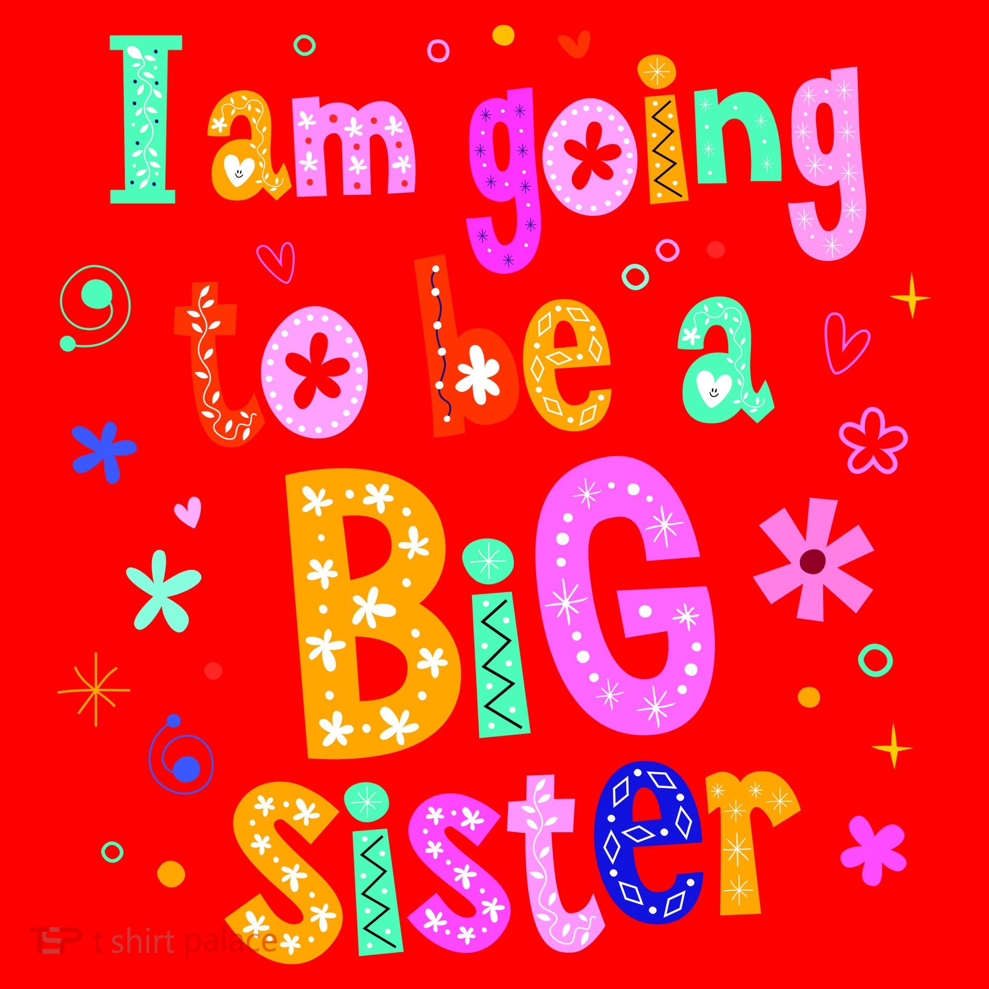I Am Going To Be A Big Sister Santa Hat