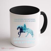 I Am His Human He is My Horse Coffee Mug thumb 1