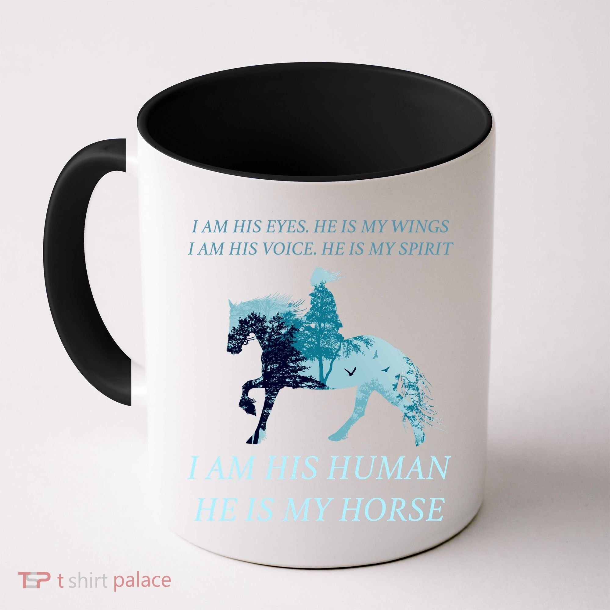 I Am His Human He is My Horse Coffee Mug