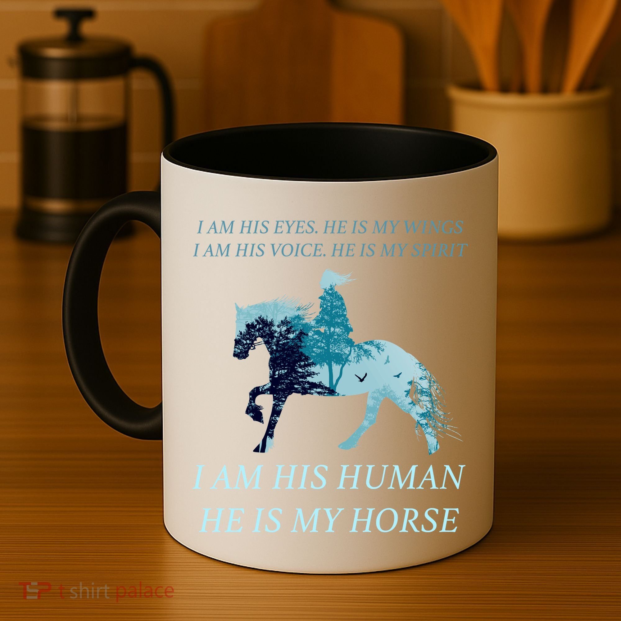 I Am His Human He is My Horse Coffee Mug