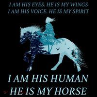 I Am His Human He is My Horse Mousepad thumb 1