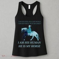I Am His Human He is My Horse Women's Tank Top thumb 3