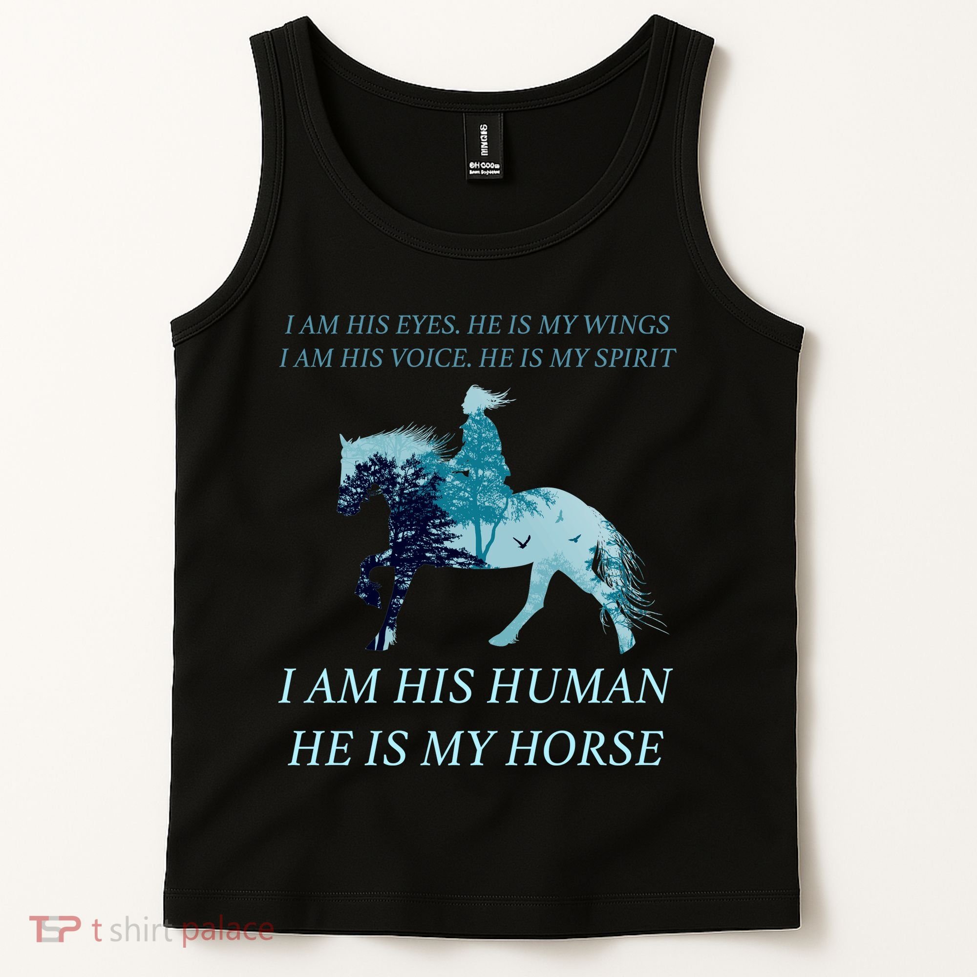 I Am His Human He is My Horse Tank Top
