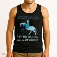 I Am His Human He is My Horse Tank Top thumb 3
