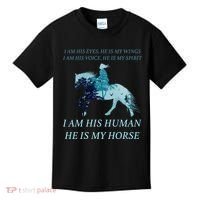 I Am His Human He is My Horse Kids T-Shirt thumb 0