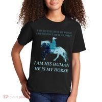 I Am His Human He is My Horse Kids T-Shirt thumb 2