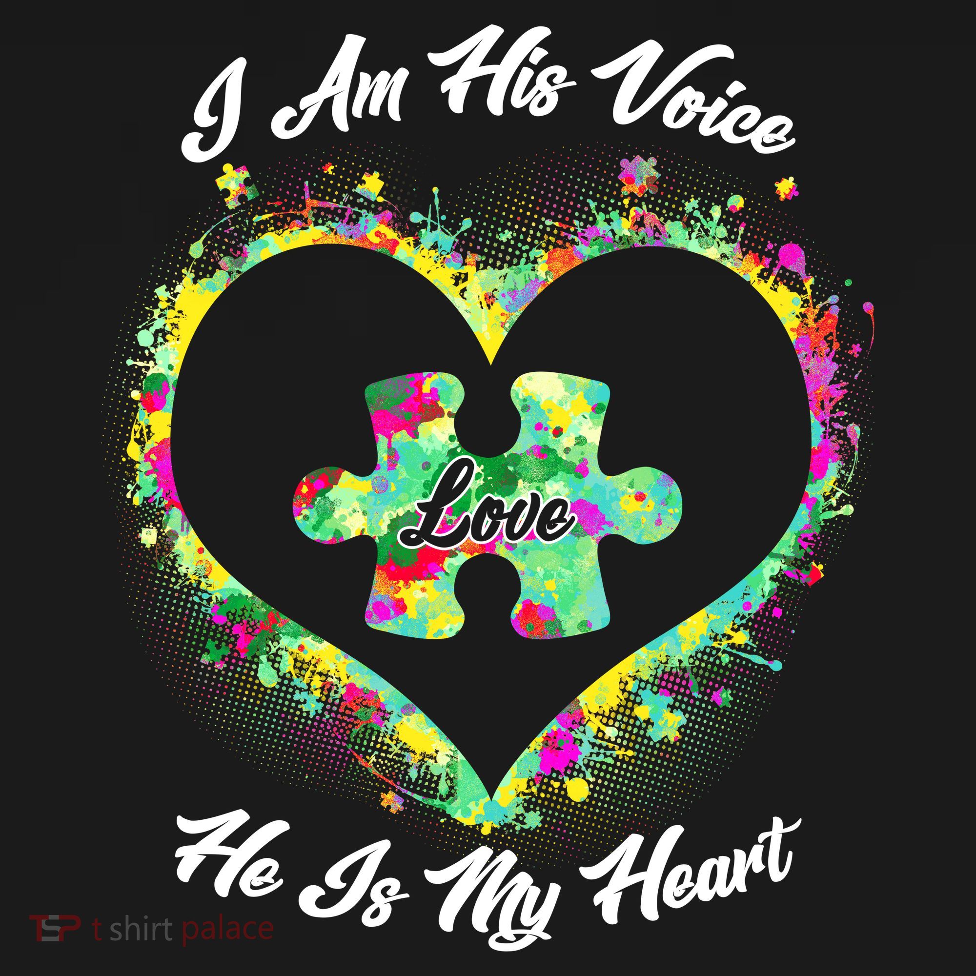 I Am His Voice He Is My Heart- Autism Awareness Backpack