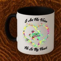 I Am His Voice He Is My Heart- Autism Awareness Coffee Mug thumb 2