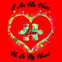 I Am His Voice He Is My Heart- Autism Awareness Santa Hat thumb 1