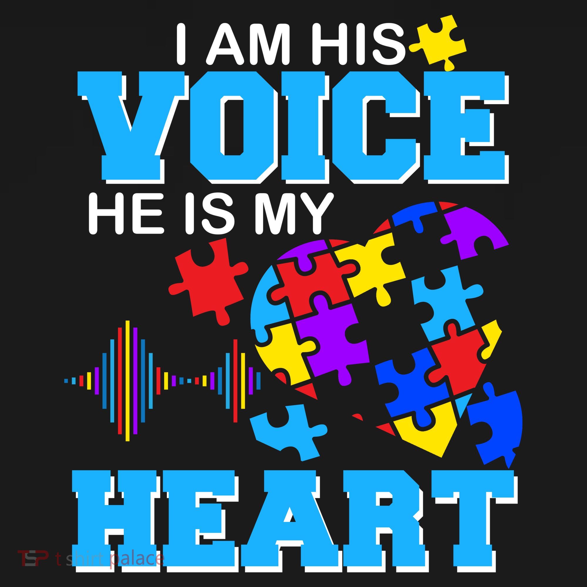 I Am His Voice He Is My Heart Autism Ornament