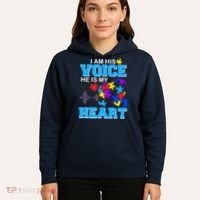 I Am His Voice He Is My Heart Autism Hoodie thumb 5