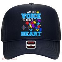 I Am His Voice He Is My Heart Autism Hat thumb 0