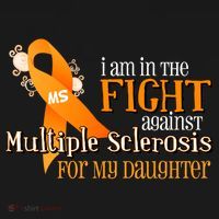 I Am In The Fight Against Multiple Sclerosis For My Daughter Ornament thumb 1
