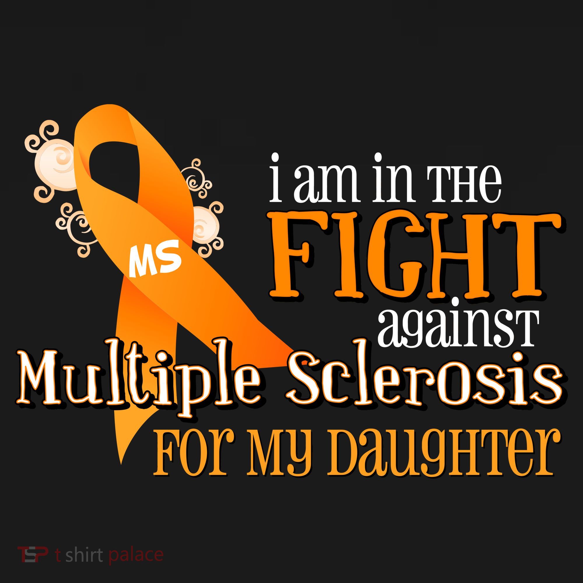 I Am In The Fight Against Multiple Sclerosis For My Daughter Ornament
