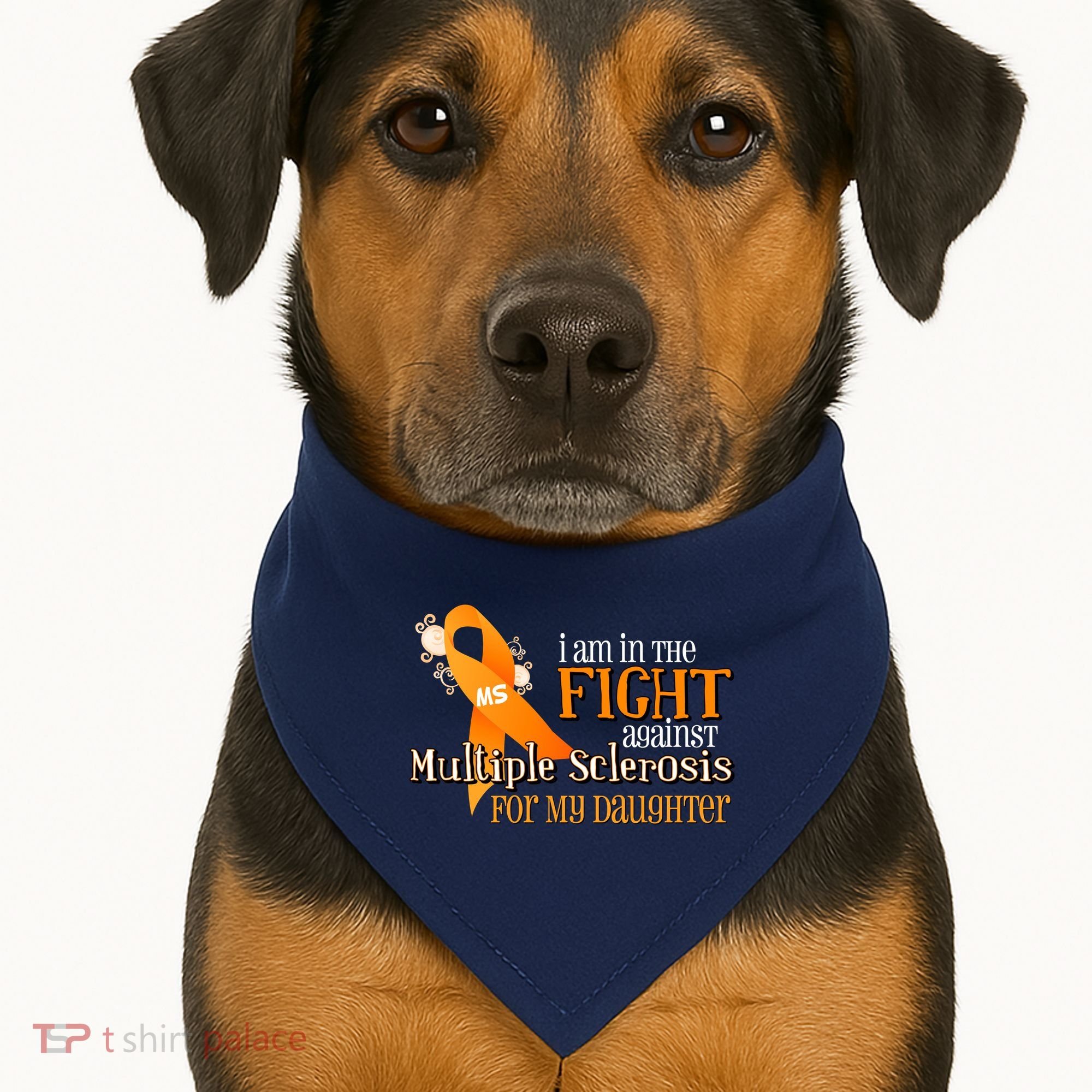 I Am In The Fight Against Multiple Sclerosis For My Daughter USA-Made Doggie Bandana