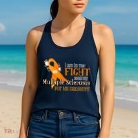 I Am In The Fight Against Multiple Sclerosis For My Daughter Women's Tank Top thumb 2