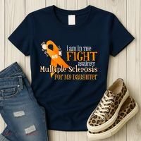 I Am In The Fight Against Multiple Sclerosis For My Daughter Women's T-Shirt thumb 3