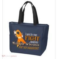 I Am In The Fight Against Multiple Sclerosis For My Daughter Tote Bag thumb 3
