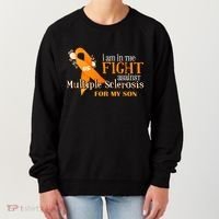 I Am In The Fight Against Multiple Sclerosis For My Son Women's Sweatshirt thumb 0