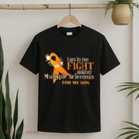 I Am In The Fight Against Multiple Sclerosis For My Son T-Shirt thumb 2