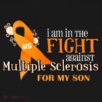I Am In The Fight Against Multiple Sclerosis For My Son Button thumb 1