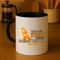 I Am In The Fight Against Multiple Sclerosis For My Son Coffee Mug thumb 4