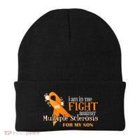I Am In The Fight Against Multiple Sclerosis For My Son Beanie thumb 0