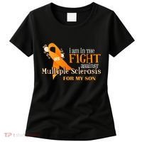 I Am In The Fight Against Multiple Sclerosis For My Son Women's T-Shirt thumb 0