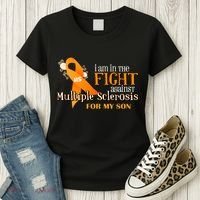 I Am In The Fight Against Multiple Sclerosis For My Son Women's T-Shirt thumb 3