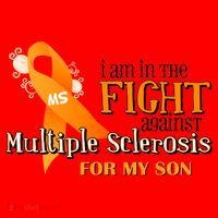 I Am In The Fight Against Multiple Sclerosis For My Son Santa Hat thumb 1