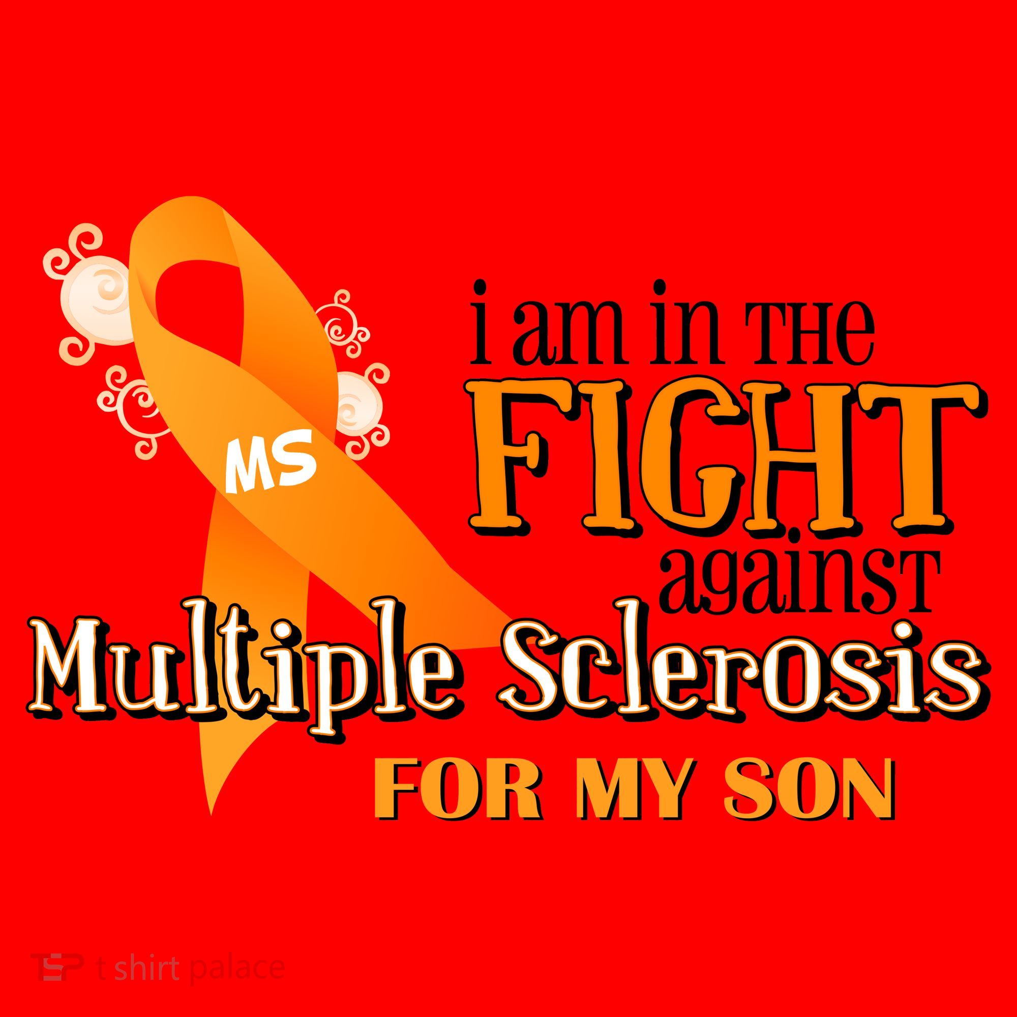 I Am In The Fight Against Multiple Sclerosis For My Son Santa Hat