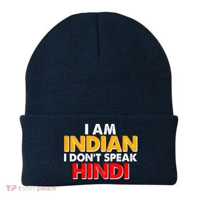 I Am Indian I Don't Speak Hindi Beanie