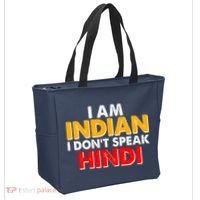 I Am Indian I Don't Speak Hindi Tote Bag thumb 2