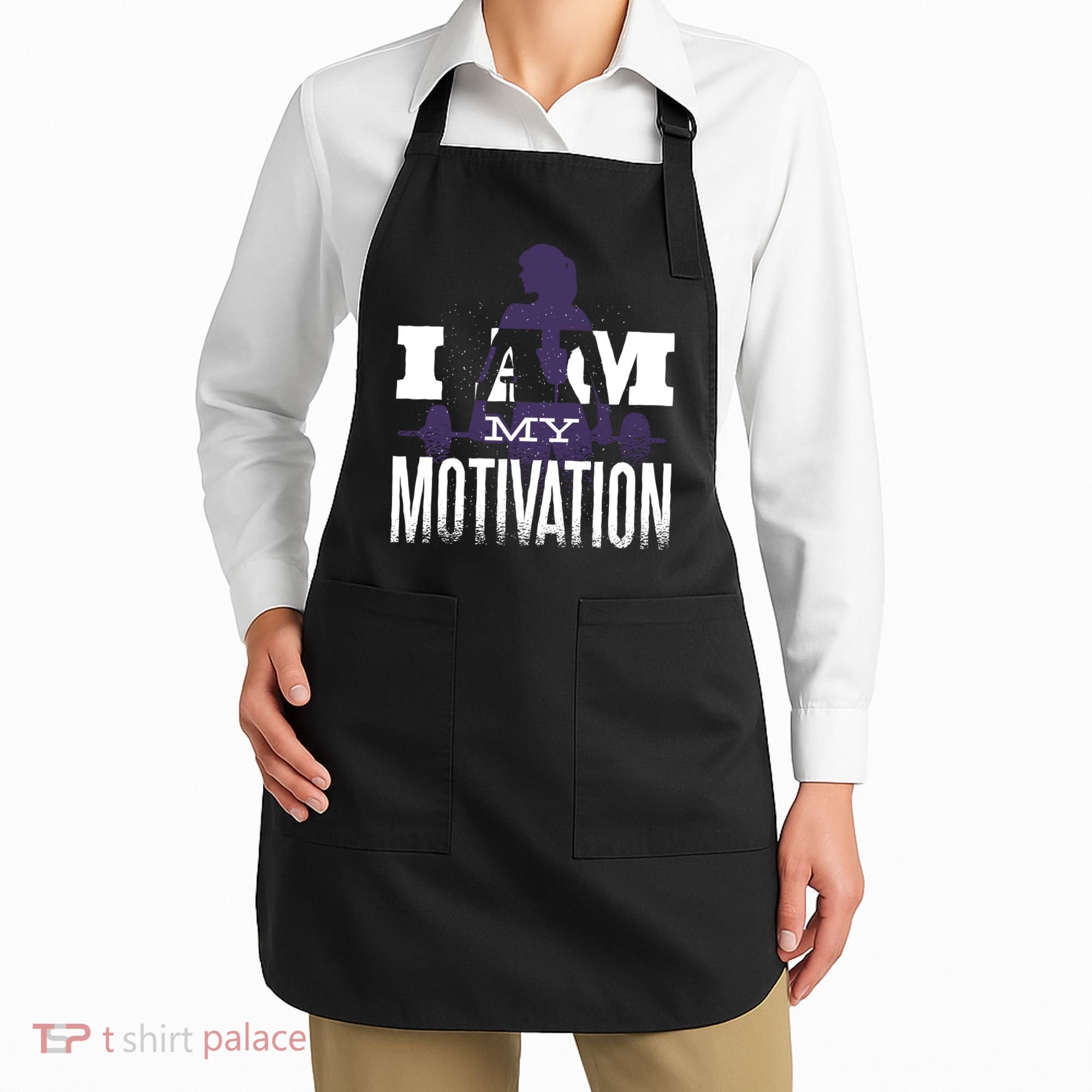 I Am My Motivation Gym Exercise Workout Apron