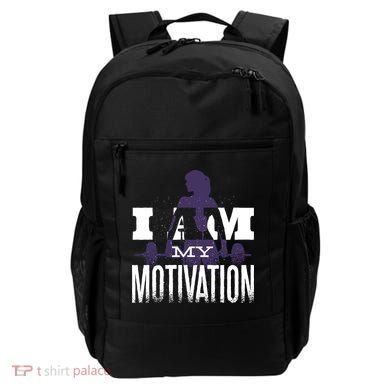 I Am My Motivation Gym Exercise Workout Backpack