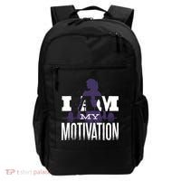 I Am My Motivation Gym Exercise Workout Backpack thumb 0