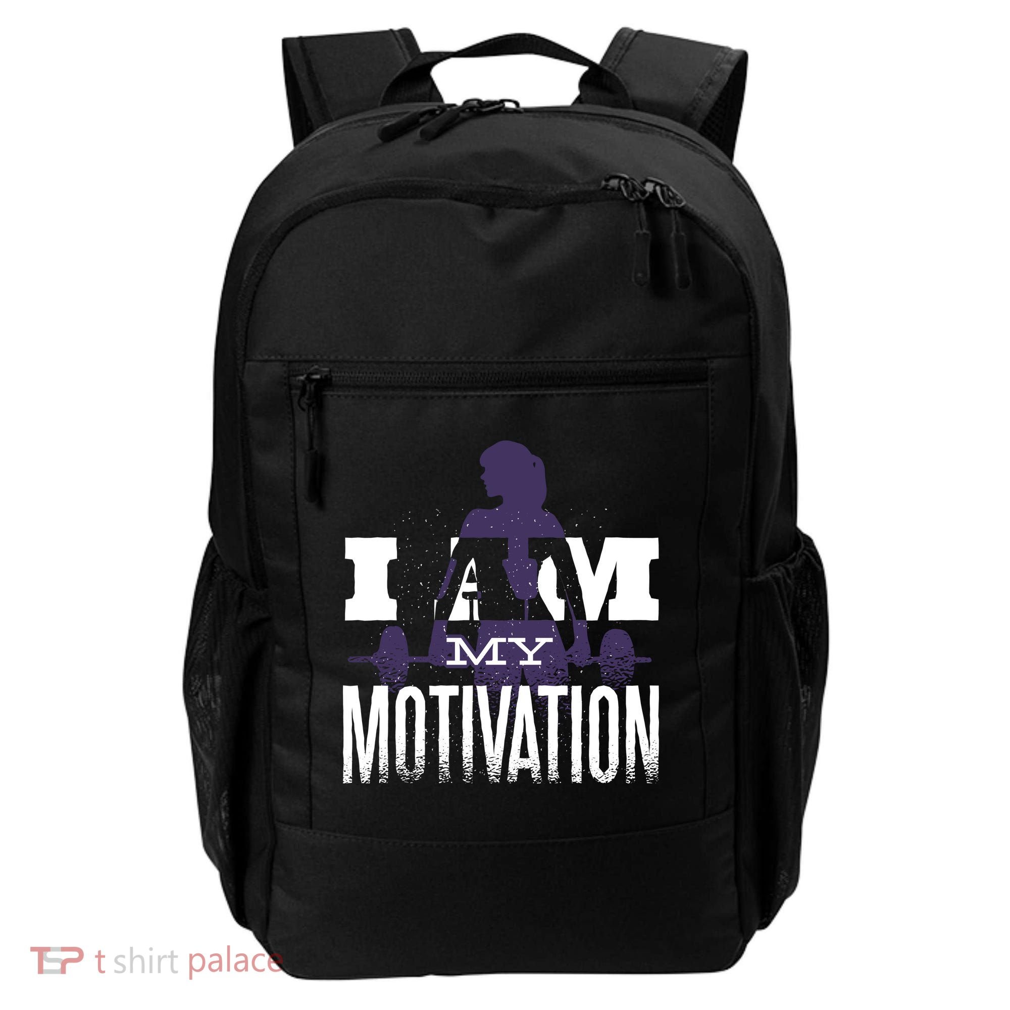 I Am My Motivation Gym Exercise Workout Backpack