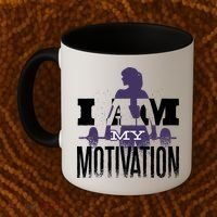 I Am My Motivation Gym Exercise Workout Coffee Mug thumb 2