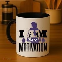 I Am My Motivation Gym Exercise Workout Coffee Mug thumb 4