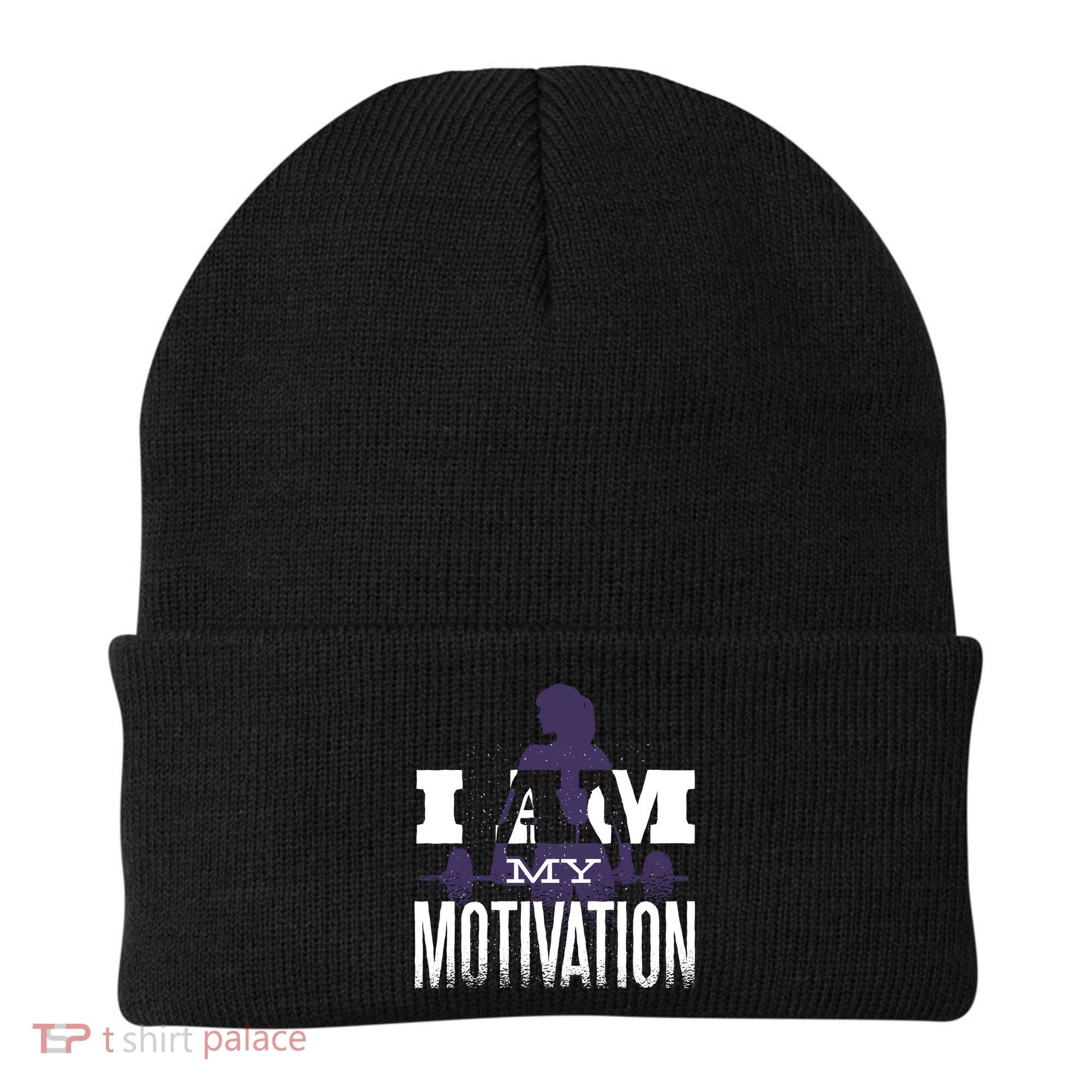 I Am My Motivation Gym Exercise Workout Beanie