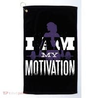 I Am My Motivation Gym Exercise Workout Golf Towel thumb 0