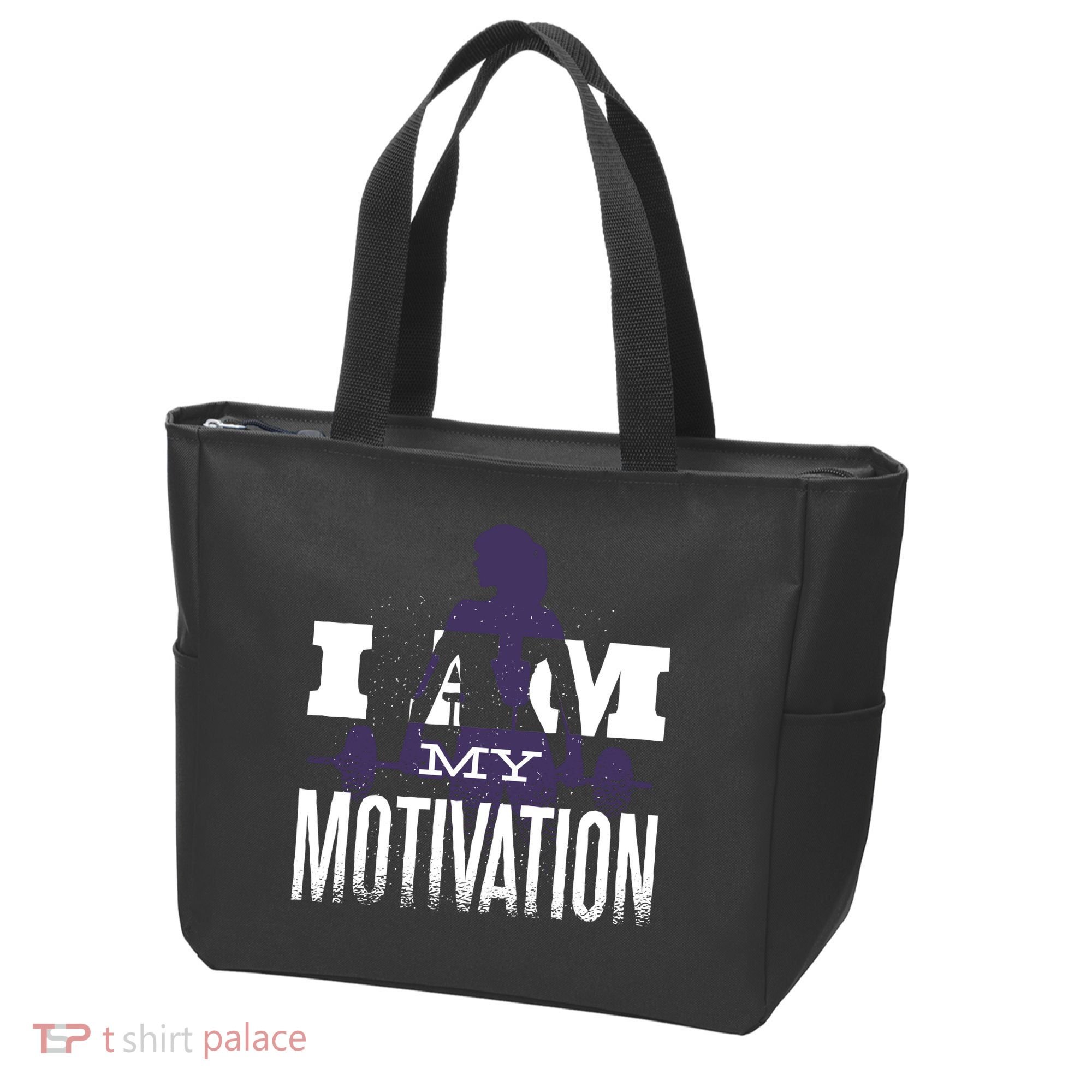 I Am My Motivation Gym Exercise Workout Tote Bag