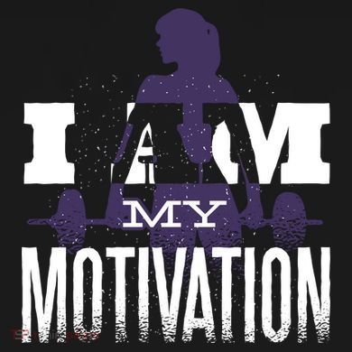 I Am My Motivation Gym Exercise Workout Full Zip Hoodie