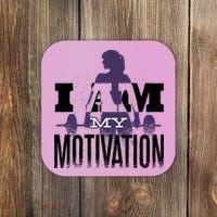 I Am My Motivation Gym Exercise Workout Coaster thumb 0