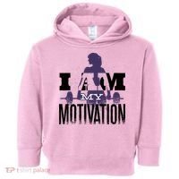 I Am My Motivation Gym Exercise Workout Toddler Hoodie thumb 0