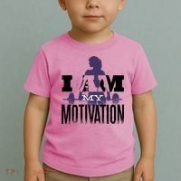 I Am My Motivation Gym Exercise Workout Toddler T-Shirt thumb 2